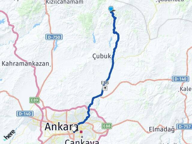 Avcıova Ankara AŞTİ Otogarı Arası Kaç Km - Yol Tarifi