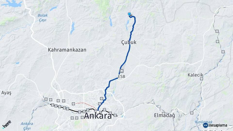 Çitköy Ankara Arası Kaç Km - Yol Tarifi