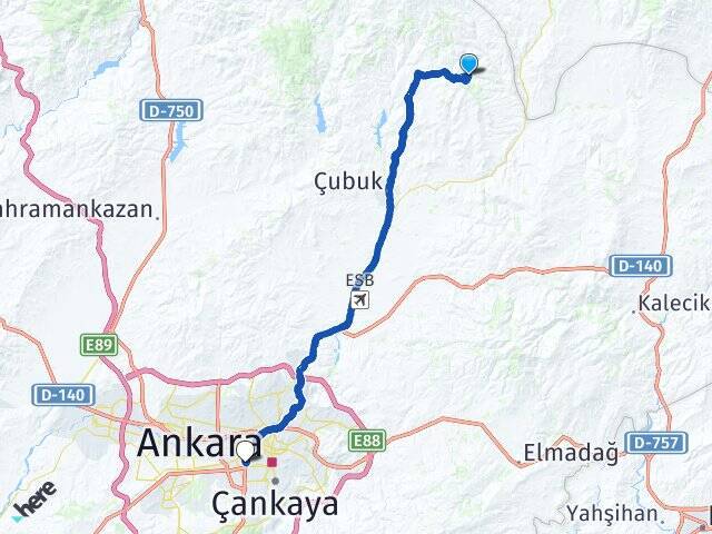 Dalyasan Ankara AŞTİ Otogarı Arası Kaç Km - Yol Tarifi