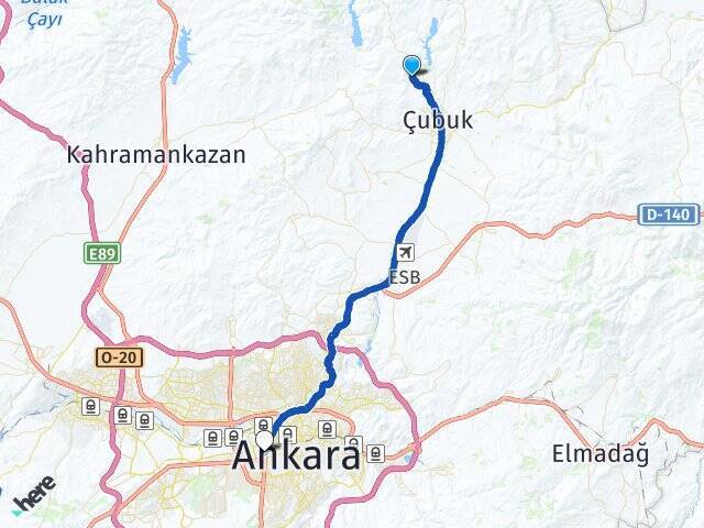 Karaağaç Ankara AŞTİ Otogarı Arası Kaç Km - Yol Tarifi