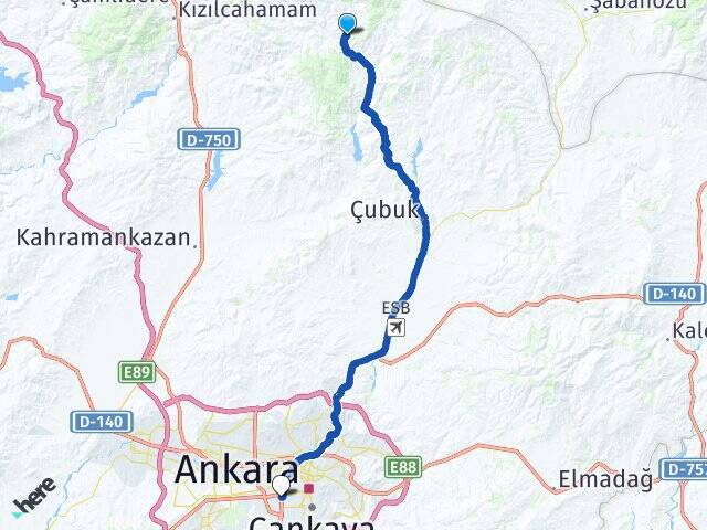 Karaçam Ufuk Üniversitesi Arası Kaç Km - Yol Tarifi