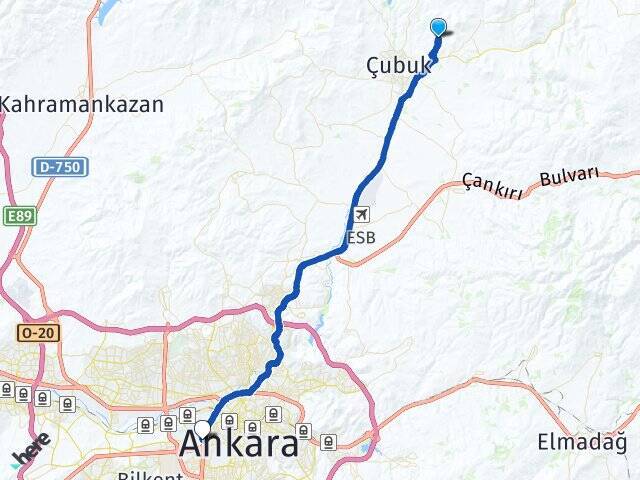 Kargın Ankara AŞTİ Otogarı Arası Kaç Km - Yol Tarifi