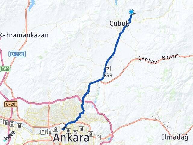 Kargın Gazi Üniversitesi Arası Kaç Km - Yol Tarifi