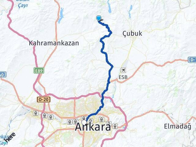 Kavaklı Ankara AŞTİ Otogarı Arası Kaç Km - Yol Tarifi
