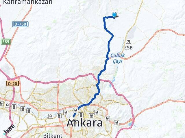 Melikşah Ankara AŞTİ Otogarı Arası Kaç Km - Yol Tarifi