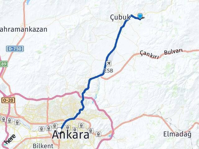 Ömercik Ankara AŞTİ Otogarı Arası Kaç Km - Yol Tarifi