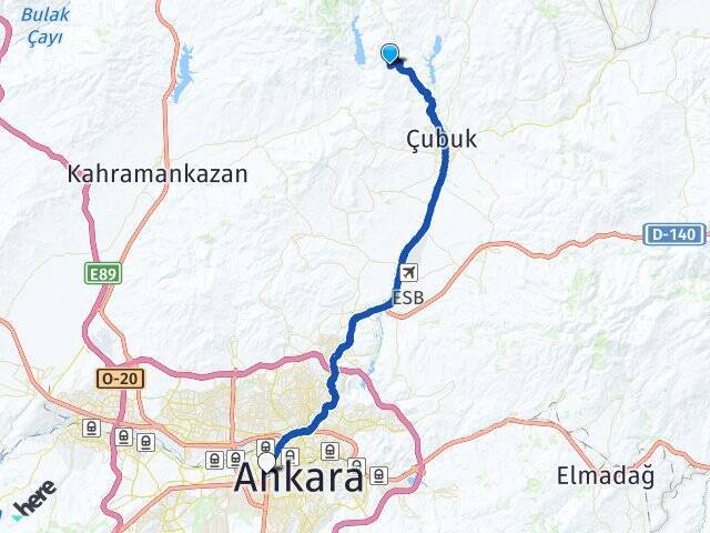 Ovacık Ankara AŞTİ Otogarı Arası Kaç Km - Yol Tarifi