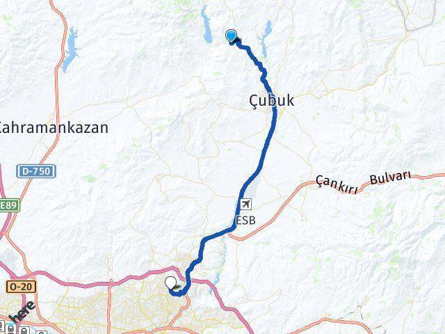 Ovacık Keçiören Arası Kaç Km - Yol Tarifi