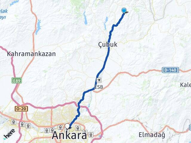 Susuz Ankara Tren Garı Arası Kaç Km - Yol Tarifi