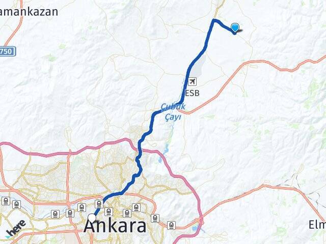 Taşpınar Ankara AŞTİ Otogarı Arası Kaç Km - Yol Tarifi