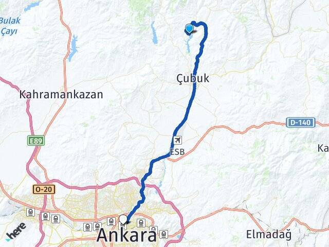 Yazlıca Ankara Tren Garı Arası Kaç Km - Yol Tarifi