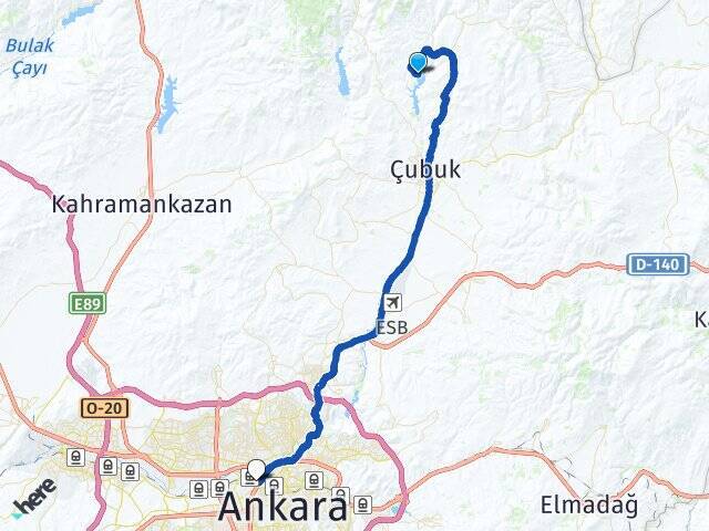 Yazlıca Gazi Üniversitesi Arası Kaç Km - Yol Tarifi