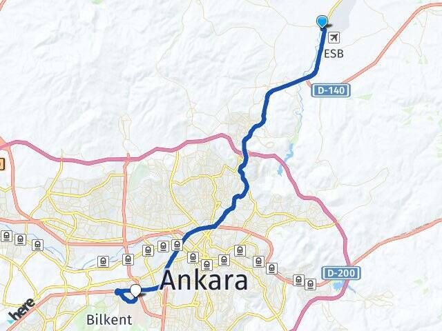Yenice Orta Doğu Teknik Üniversitesi (ODTÜ) Arası Kaç Km - Yol Tarifi