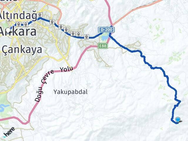 Akçaali Hacı Bayram Veli Üniversitesi Arası Kaç Km - Yol Tarifi