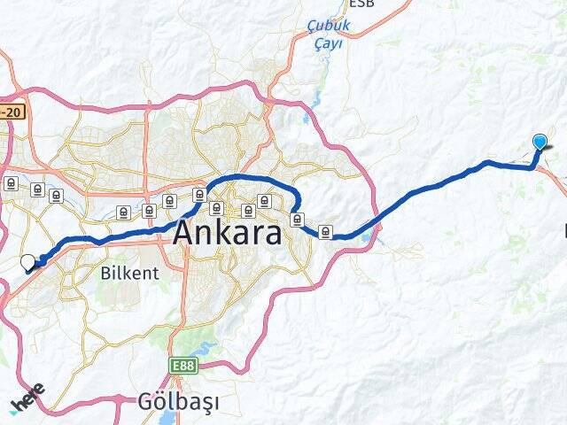 Hasanoğlan Bahçelievler Başkent Üniversitesi Arası Kaç Km - Yol Tarifi