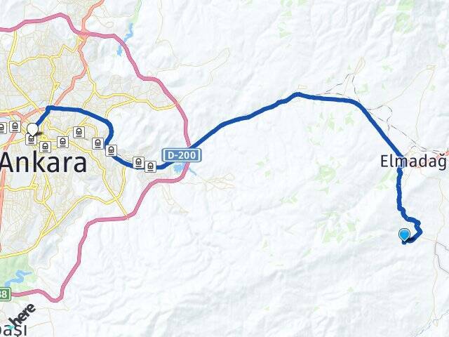 Karacahasan Ankara Tren Garı Arası Kaç Km - Yol Tarifi
