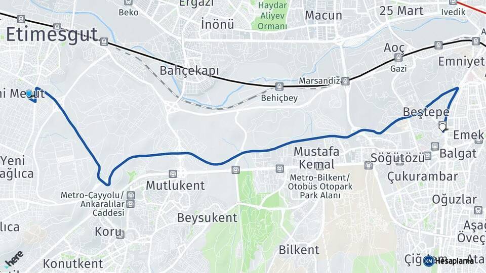 Alsancak Ankara AŞTİ Otogarı Arası Kaç Km - Yol Tarifi