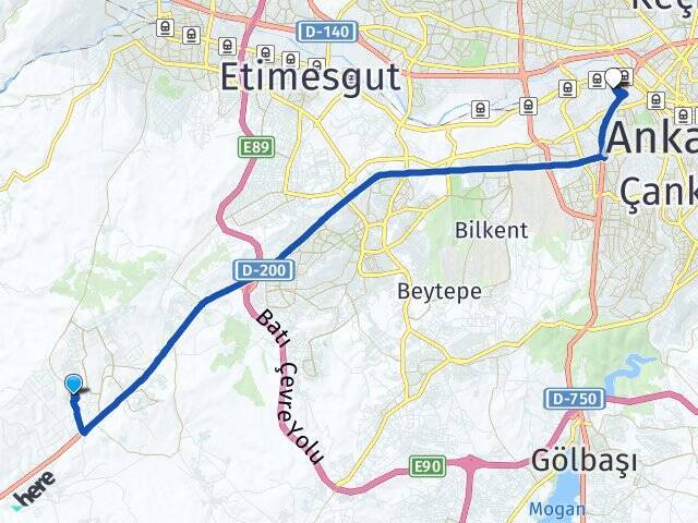 Aşağıyurtçu Gazi Üniversitesi Arası Kaç Km - Yol Tarifi