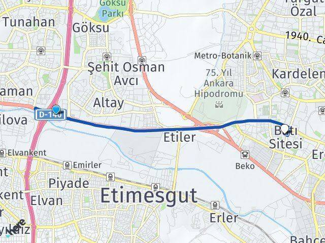 Atayurt Batı Sitesi Arası Kaç Km - Yol Tarifi