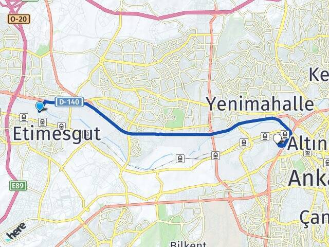 Etiler Gazi Üniversitesi Arası Kaç Km - Yol Tarifi