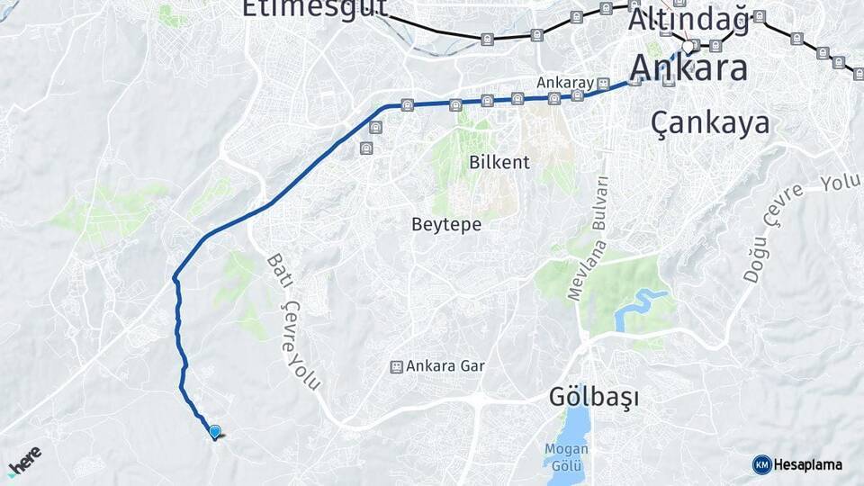 Şehitali Kızılay Arası Kaç Km - Yol Tarifi