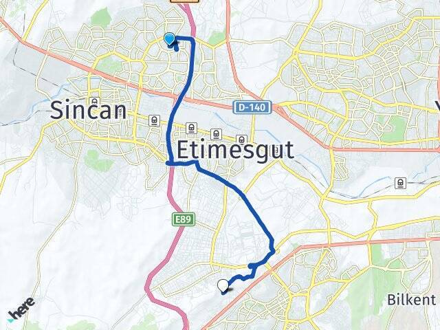 Tunahan Başkent Üniversitesi Arası Kaç Km - Yol Tarifi