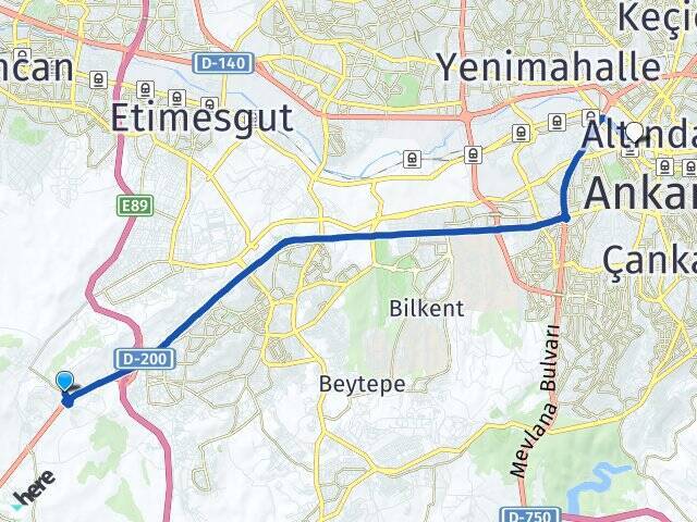 Yapracık Ankara Tren Garı Arası Kaç Km - Yol Tarifi