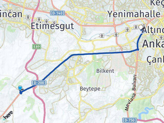 Yapracık Gazi Üniversitesi Arası Kaç Km - Yol Tarifi