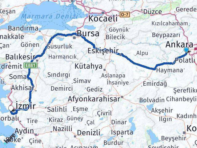 Yukarıyurtçu Balçova Arası Kaç Km - Yol Tarifi