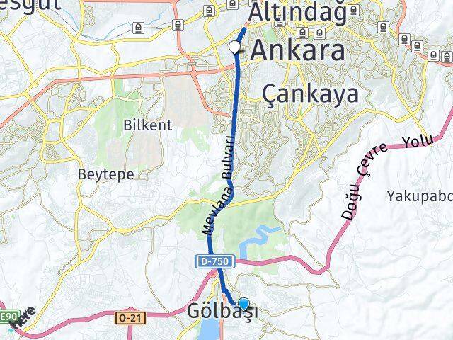 Bahçelievler Ankara AŞTİ Otogarı Arası Kaç Km - Yol Tarifi