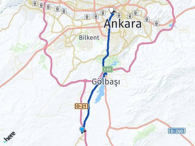 Gökçehüyük Gazi Üniversitesi Arası Kaç Km - Yol Tarifi