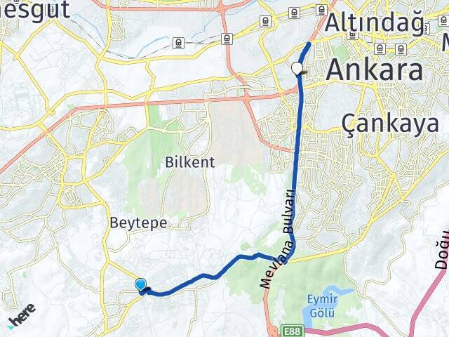 Kızılcaşar Ankara AŞTİ Otogarı Arası Kaç Km - Yol Tarifi