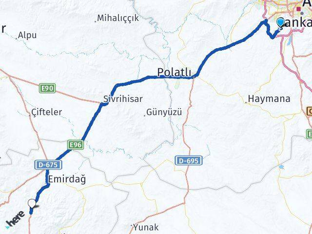 Kızılcaşar Kemerkaya Arası Kaç Km - Yol Tarifi