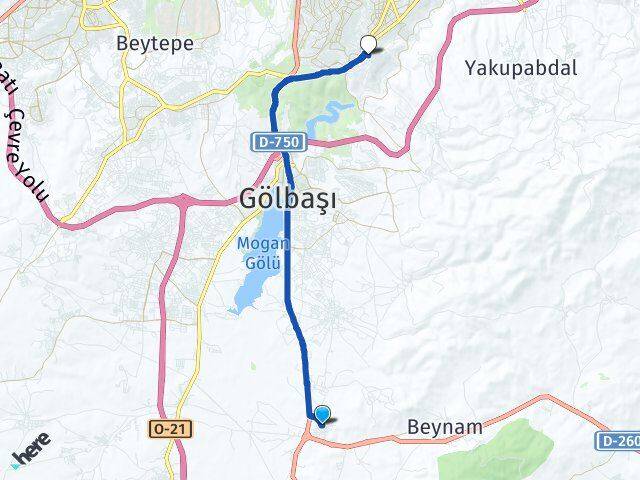 Oğulbey Aşağı Dikmen Arası Kaç Km - Yol Tarifi