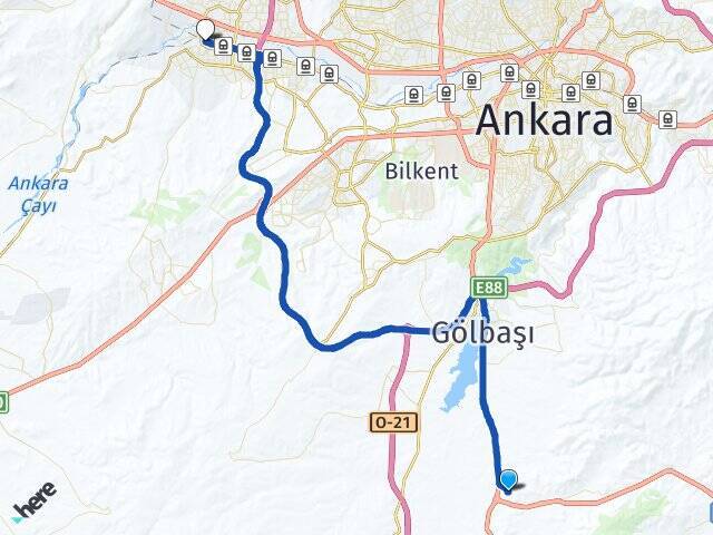 Oğulbey Sincan YHT Garı Arası Kaç Km - Yol Tarifi