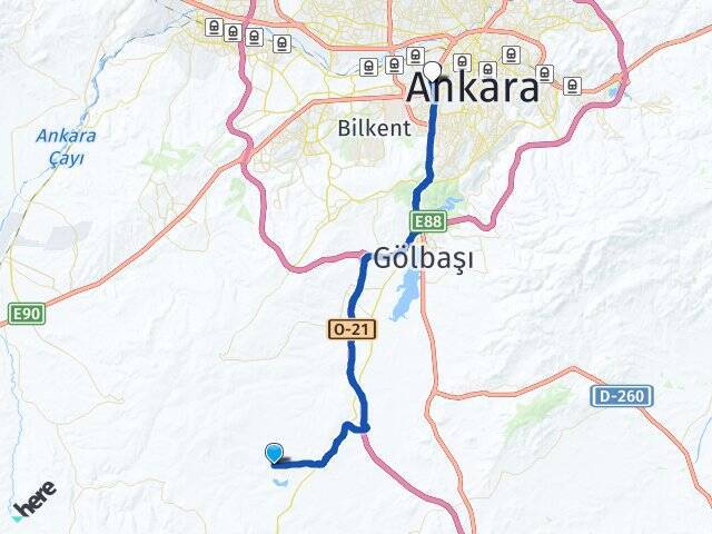 Topaklı Ankara AŞTİ Otogarı Arası Kaç Km - Yol Tarifi