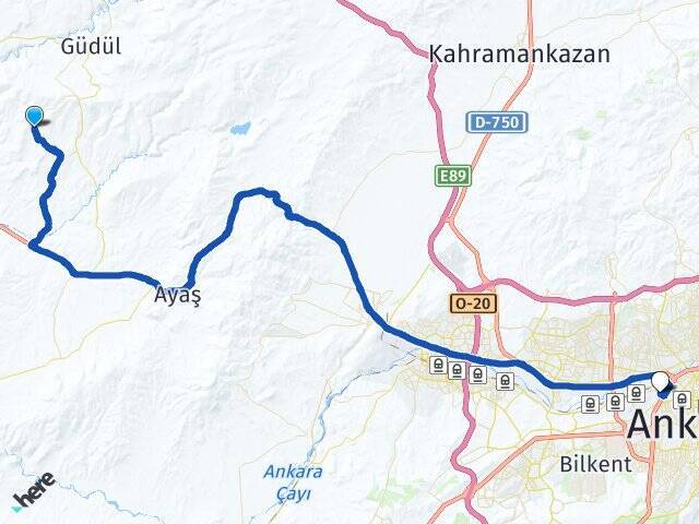 Salihler Gazi Üniversitesi Arası Kaç Km - Yol Tarifi