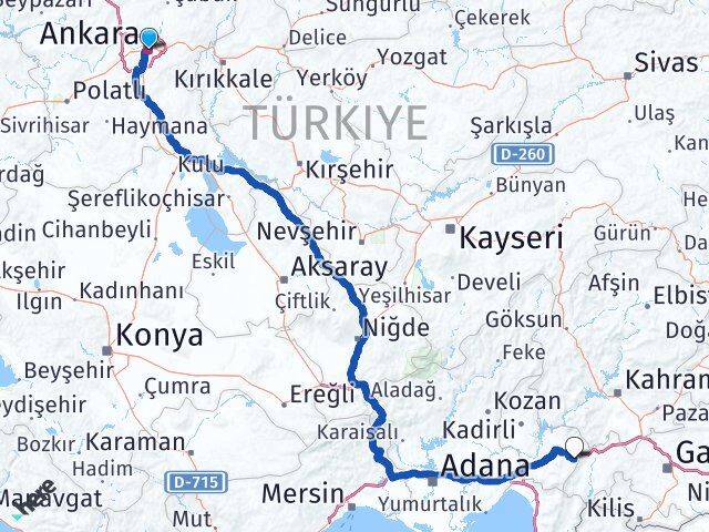 Ankara Hasanbeyli Osmaniye Arası Kaç Km - Yol Haritası