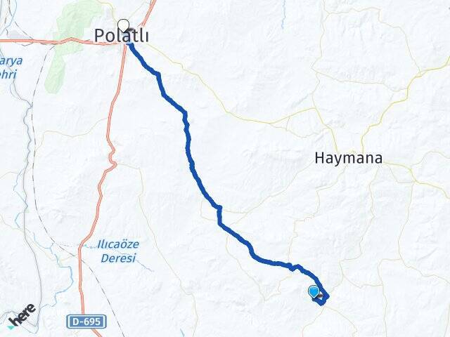 Bahçecik Polatlı YHT Garı Arası Kaç Km - Yol Tarifi