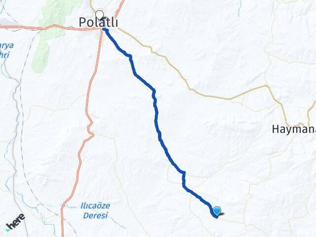 Evliyafakı Polatlı YHT Garı Arası Kaç Km - Yol Tarifi