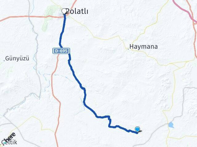 Saatli Polatlı YHT Garı Arası Kaç Km - Yol Tarifi
