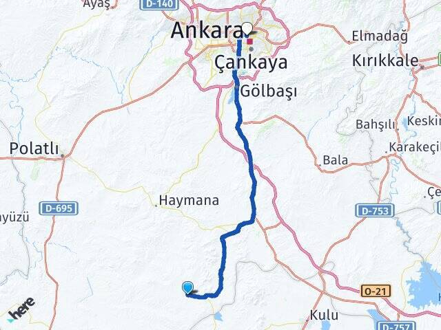 Sinanlı Ankara Tren Garı Arası Kaç Km - Yol Tarifi