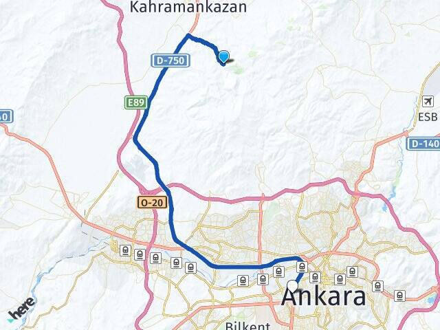 Güvenç Ankara AŞTİ Otogarı Arası Kaç Km - Yol Tarifi