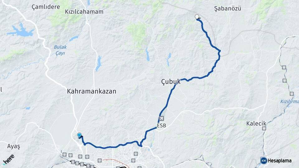 Saray Kösrelik Arası Kaç Km - Yol Tarifi
