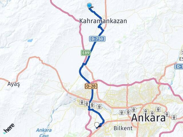 Soğucak Başkent Üniversitesi Arası Kaç Km - Yol Tarifi