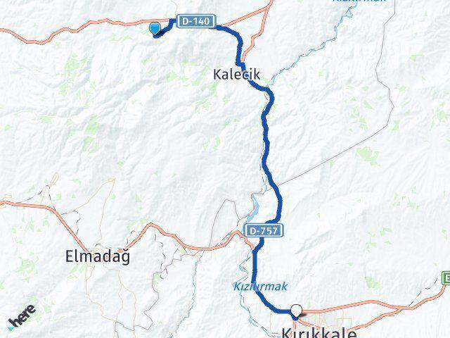 Eskiköy Kırıkkale Otogarı Arası Kaç Km - Yol Tarifi