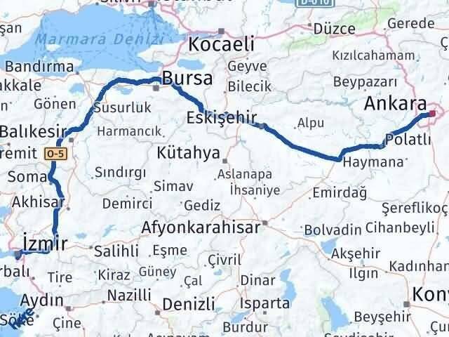 Ankara Karabağlar Arası Kaç Km - Yol Tarifi