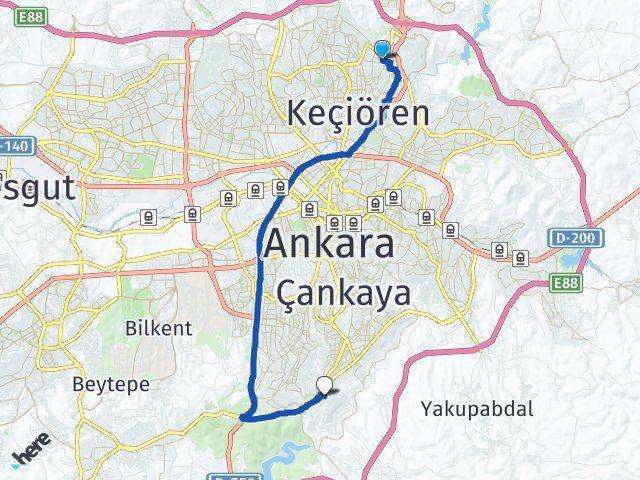 Aktepe Aşağı Dikmen Arası Kaç Km - Yol Tarifi