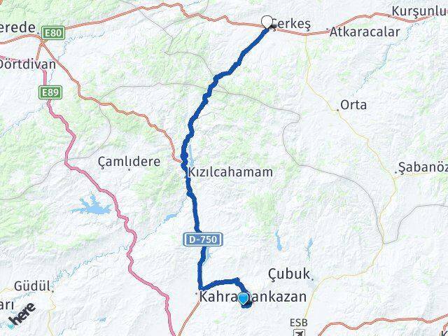 Bağlum Güzelyurt Çerkeş Arası Kaç Km - Yol Tarifi