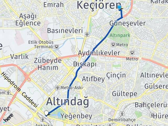 Hasköy Ankara Tren Garı Arası Kaç Km - Yol Tarifi